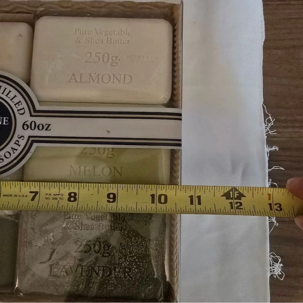 French Milled Vegetable Soap 4 POUNDS! Lavender Melon Almond Exfoliating Vintage
